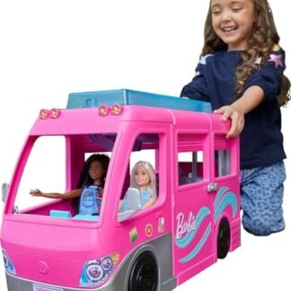 Barbie Estate Conjunto de Brinquedo Trailer dos Sonhos com 7 áreas de brincadeiras e mais de 60 peças, para crianças a partir de 3 anos (Brinquedos)