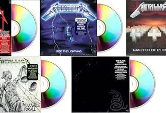 Metallica Classics Remastered CD 5-Pack 1983-1991: Kill Em All + Ride The Lightning + Master Of Puppets + And Justice For All + Metallica The Black Album (CDs)