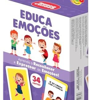 GGB Plast Brinquedo Educativo Cartas Educa Emoções 34 Cards (Brinquedos)