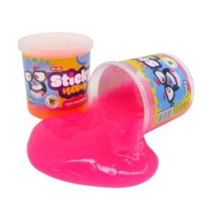 Slime Geleca Neon Colorida, Perfumada, Textura Macia e Elástica - Pote 130g Brinquedo Sensorial - Sortido (2) (Brinquedos)