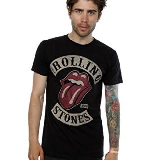 Rolling Stones Camiseta masculina Tour 78, Preto, P (CDs)