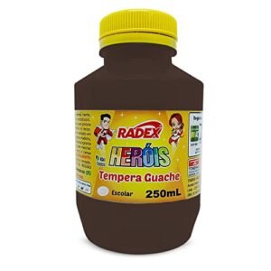 Tinta Guache, Radex, 250Ml, Marrom (Brinquedos)