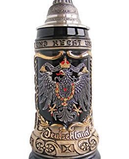 Zöller & Born German Beer Stein alemão com brasão de estado de armas Stein 0,5 litros tankard, caneca de cerveja ZO 1425/6969 (Cervejas)