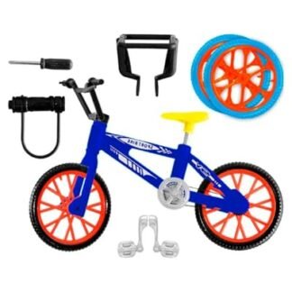 Bicicleta de Dedo Miniatura 12x8cm – Brinquedo Radical para Manobras, Colecionar e Se Divertir, 12 x 8 cm, 50g, Múltiplas Cores (Brinquedos)