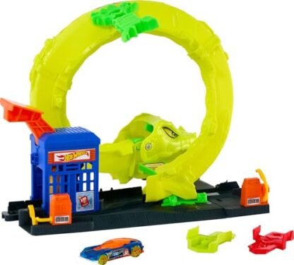 Hot Wheels City Pista de Brinquedo Ataque de cobra para crianças a partir de 4 anos (Brinquedos)