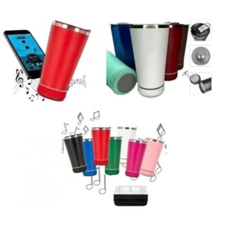 Copo Térmico Aço Inox Quente e Frio com Tampa e Caixa de Som Bluetooth e Abridor de Garrafa Musical Mini Speaker Cerveja Premium STECRIS (((Consultar cores disponiveis))) (Cervejas)