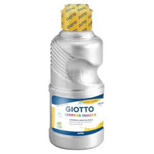 GIOTTO Tempera Guache, Tinta Guache em Garrafa de 250ml, Cor Prateado (Brinquedos)