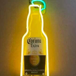 Unkaoalm Letreiros De Neon Coronas Garrafa Cerveja Extra 14'' Acrílico Leve Caverna Do Homem Bar Decoração Festa Para Sala Estar Arte Artesanal Presentes Parede (Cervejas)