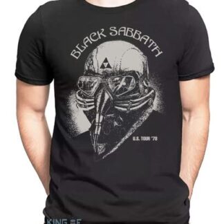 Camiseta Black Sabbath Tony Stark Rock Us Tour 78 Iron Man Tamanho:G;Cor:Preto (CDs)