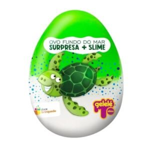 Ovo Surpresa Com Slime Fofo Massinha Meleca Divertido Brinquedo Diversão Colorido Fundo Do Mar Premium (Tartaruga Marinha) (Brinquedos)
