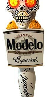 Modelo Especial Dia De Los Muertos Caveira com Olhos LED Beer Tap Handle | 30 cm de altura (Cervejas)