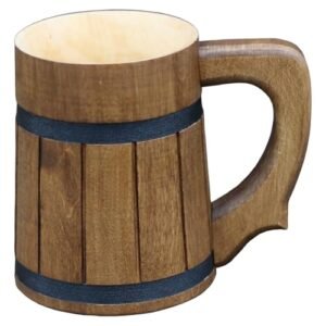 Caneca de cerveja, caneca de cerveja de madeira, caneca de cerveja de bétula, copo de cerveja, presente para amantes de cerveja, presente para padrinhos, dia dos pais, caneca de cerveja Oktoberfest, (Cervejas)