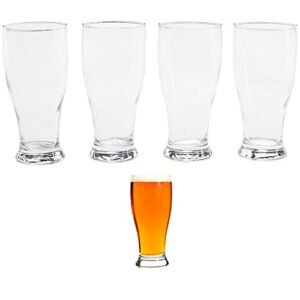 Circleware Copo de Cerveja Pilsner 450 ml Transparente 4 Unidades (Cervejas)