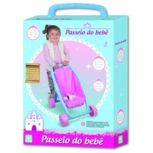 Carrinho de Boneca Passeio do Bebê Princesas, Nig Brinquedos, Multicor (Brinquedos)