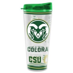 Rico Industries Copo térmico Tritan Mayhem de parede dupla NCAA Colorado State Rams de 650 ml, mantém as bebidas frias e quentes, feito nos EUA (Cervejas)