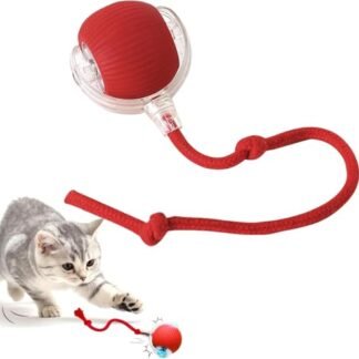 CALLECK Rolamento de esferas giratório automático, brinquedos inteligentes interativos para gatos e cães, brinquedos de carregamento USB, bolas interativas para animais de estimação internos (Brinquedos)