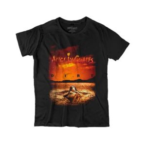 Camiseta Alice In Chains Dirt Camiseta Banda Alice In Chains Tamanho:P;Cor:Preto (CDs)