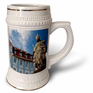 3dRose Caneca Alemanha, Bamberg. Imperatriz Kunigunde e Hellerhaus-EU10 KWI0006-Kymri Wilt, 510 g, Caneca 650 ml, Branco (Cervejas)