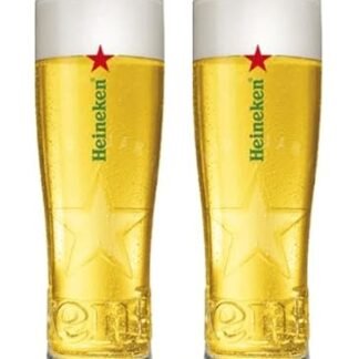 Heineken Copos de cerveja emblemáticos - Conjunto de 2 (Cervejas)