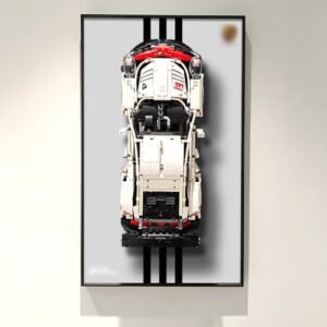 WETCEAOM Painel De Exposição Para Carro Corrida Lego Technic Porsche 911 Rsr 42096, Tamanho: 19,7 X 31,5 Pol., Ideias Presente Amantes Molduras Parede, Somente! (Brinquedos)