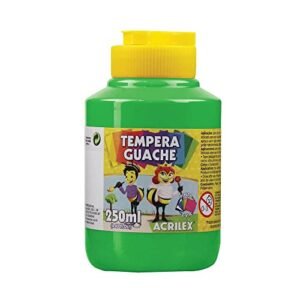 Tempera Guache 250 ml, Acrilex, 020250510, Verde Folha - REVAL (Brinquedos)