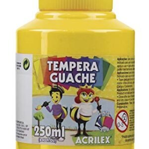 Tempera Guache 250 ml, Acrilex, 020250505, Amarelo Ouro (Brinquedos)