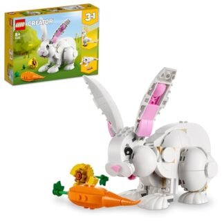 LEGO Creator 3em1 Coelho Branco 31133; Conjunto de Construção (258 Peças) (Brinquedos)