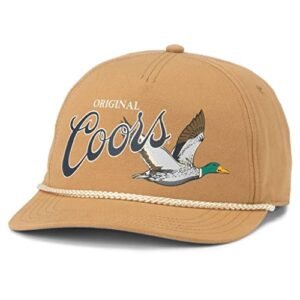 AMERICAN NEEDLE Boné de beisebol ajustável unissex Coors Beer, Lona Cappy (Coors Wheat), Tamanho �nica (Cervejas)