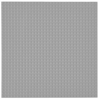 Strictly Briks Compatible with Lego Large Classic Stackable Baseplates, for Building Bricks, Bases for Tables, Mats, and More, 100% Compatible with All Major Brands, Light Gray, 1 Piece, 10x10 Inches (Brinquedos)