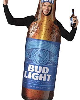 Bud Light garrafa de cerveja design unissex para homens e mulheres acima de 21 anos (Cervejas)