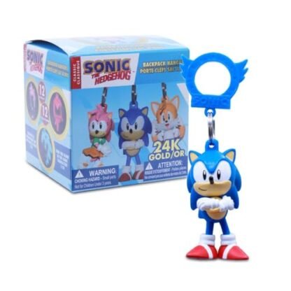 Just Toys LLC Cabides de mochila Sonic the Hedgehog, Multi, Série 3 (Brinquedos)