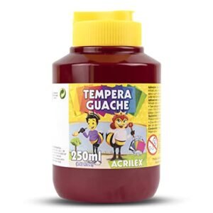 Tinta Guache, Vinho, 250 ml, Acrilex, 20230565 (Brinquedos)