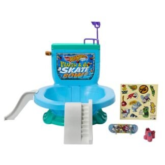 Hot Wheels Skate, Pista de Brinquedo Set Bowl de Vaso com 1 Skate e 1 Par de Tênis Removível, Para crianças a partir de 5 anos (Brinquedos)