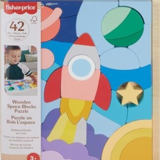 Fisher-Price Brinquedo para Bebês Quebra-cabeça de Madeira do Espaço para crianças a partir de 3 anos (Brinquedos)