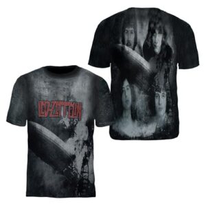Camiseta Led Zeppelin Stamp Rockwear | Moda, Bandas, Estilo Alternativo, Rock, Oficial. (BR, Alfa, PP, Regular, CD) (CDs)