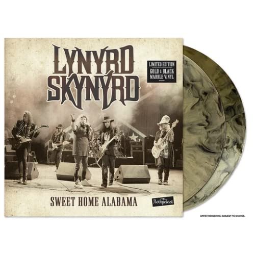 Sweet Home Alabama Live At Rockplast 1996 - Exclusive Limited Edition Gold & Black Marble Colored Vinyl 2LP - Lynyrd Skynyrd (Discos de Vinil)