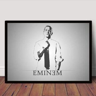 Quadro/Poster C Moldura Eminem Rapper Hip Hop P5020 (CDs)