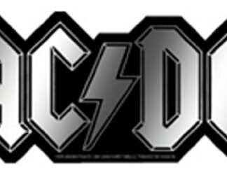 Adesivo C&D Visionary Licenses Products AC/DC Logo Adesivo, cromado (CDs)
