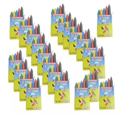 Conjunto com 50 Brinquedinhos Mini Brinquedo Plástico Nacional Kit para Lembrancinhas Mimos Prendas Sacolinha Surpresa Festas (50 Caixas Giz de Cera) (Brinquedos)