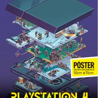 PlayStation 4 - Superpôster OLD!Gamer - Editora Europa (Brinquedos)