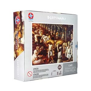 Quebra-cabeça, Portinari, 2000 peças, Estrela - Exclusivo Amazon (Café)