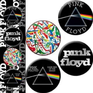 C&D Visionary Licenses Products Pink Floyd Dark Side of The Wall Assorted Artworks 1.25" Button Set, 4-Piece (CDs)
