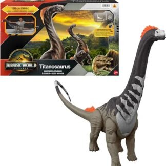 Jurassic World Dinossauro de Brinquedo Rebirth Titanosaurus para crianças a partir de4 anos (Brinquedos)