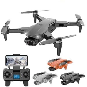 Drone com Camera 4k L900 Pro Full HD Duas Cameras GPS WIFI FPV Transmissão em Tempo Real Brushless 1,2km Profissional Com Case - Preto 1 Bateria + Case (Brinquedos)