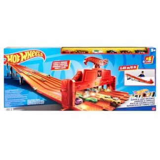 Hot Wheels Action Pista de Brinquedo Super corrida de 6 pistas para crianças a partir de 5 anos (Brinquedos)