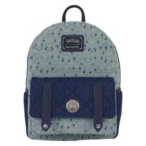 Loungefly Pokémon Faux Denim Mini Backpack (Brinquedos)