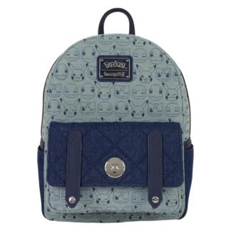 Loungefly Pokémon Faux Denim Mini Backpack (Brinquedos)