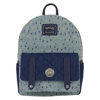 Loungefly Pokémon Faux Denim Mini Backpack (Brinquedos)