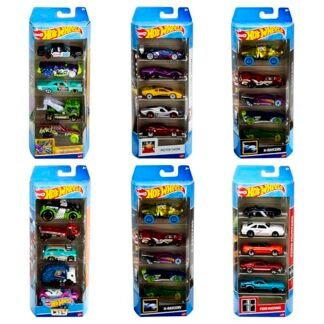 Pacote 5 Carros Sortidos, Hot Wheels, Mattel, Multicor - não é possível escolher as cores (Brinquedos)