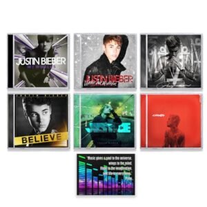 Justin Bieber CD Discography (My Worlds / Under The Mistletoe / Believe / Purpose / Changes / Justice) + Including Bonus Art Card (CDs)